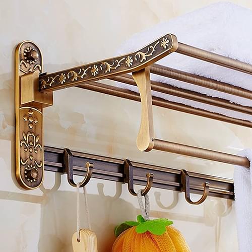 Antique european-style towel rack