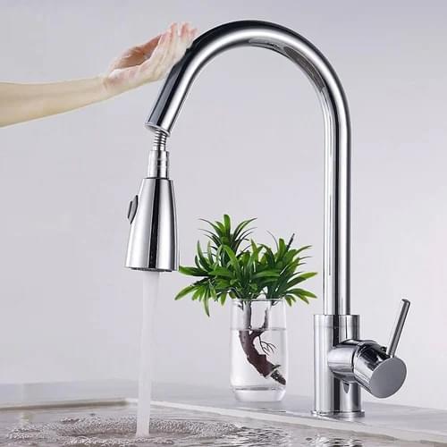 Kitchen faucet pull out