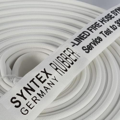 Syntex Rubber Lined Fire Hose Canvas Pipe – Heavy Duty Water Delivery Hose for Firefighting, Irrigation & Industrial Use 1